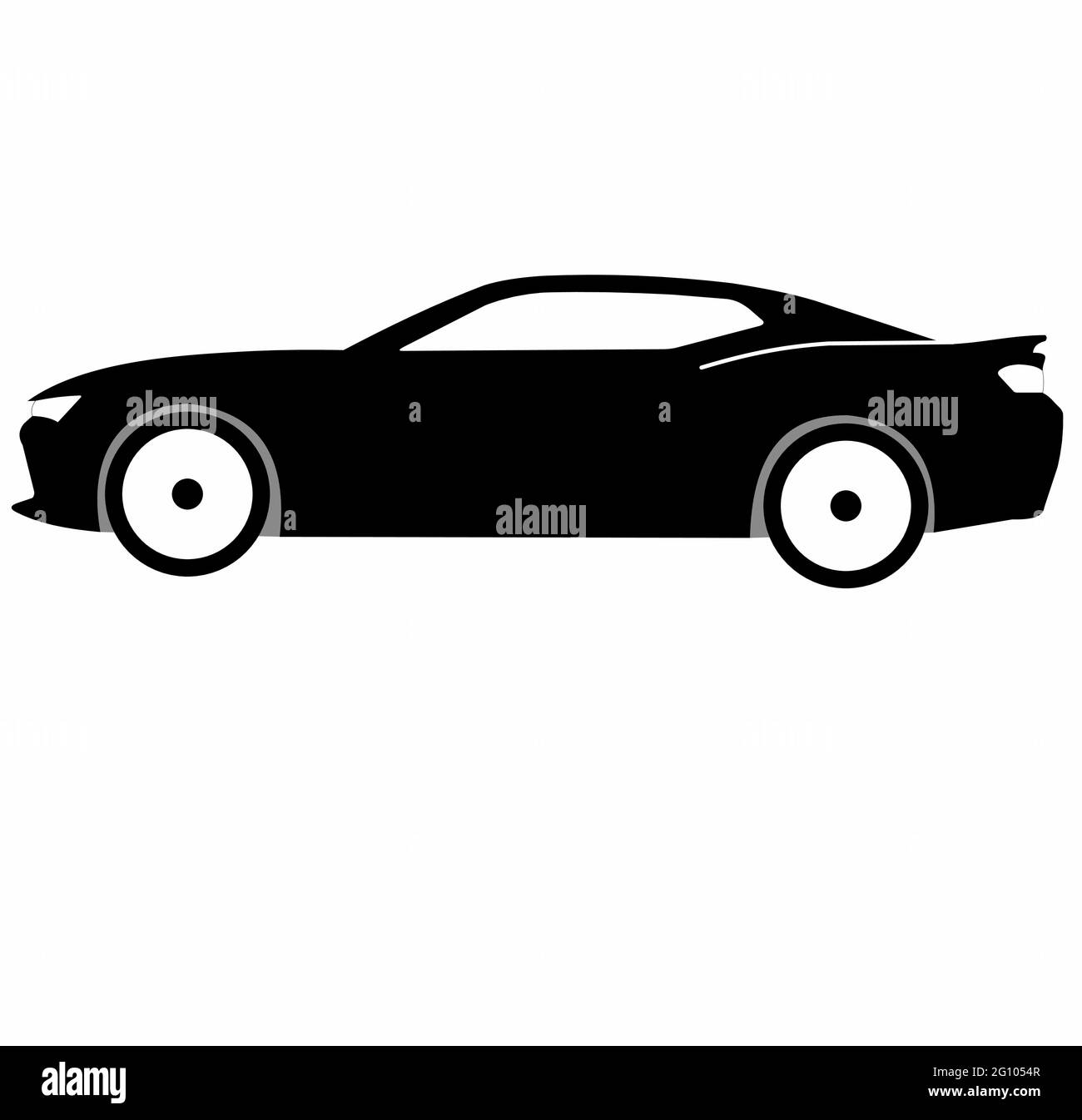 Amerikanisches Muskelauto Chevrolet camaro Modern Version Vector isoliert Stock Vektor