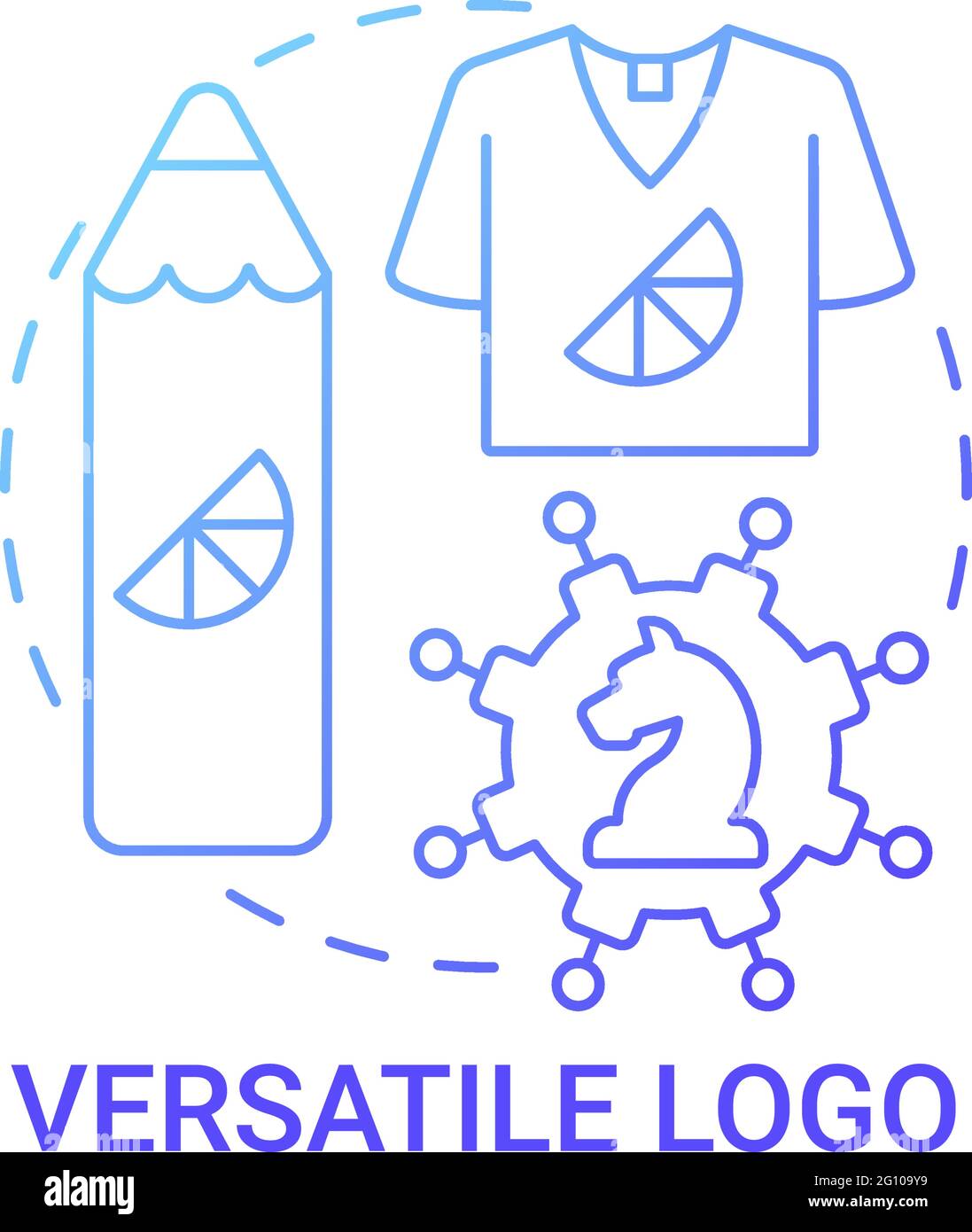 Vielseitiges Logo-Konzept-Symbol Stock Vektor