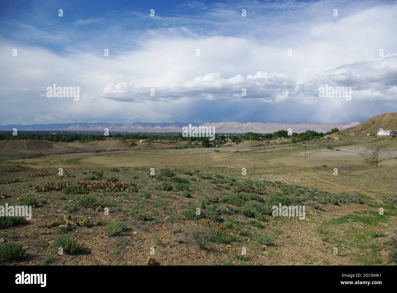 Landschaftsaufnahme auf Wanderung auf dem Old Spanish Trail, Grand Junction, Colorado, USA Stockfoto