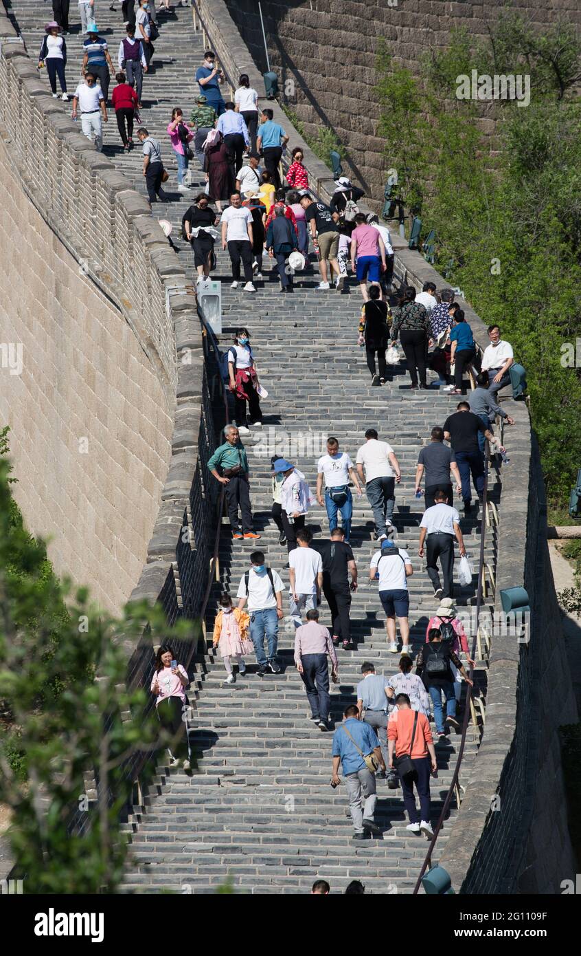Badaling Great Wall of China im Sommer Stockfoto