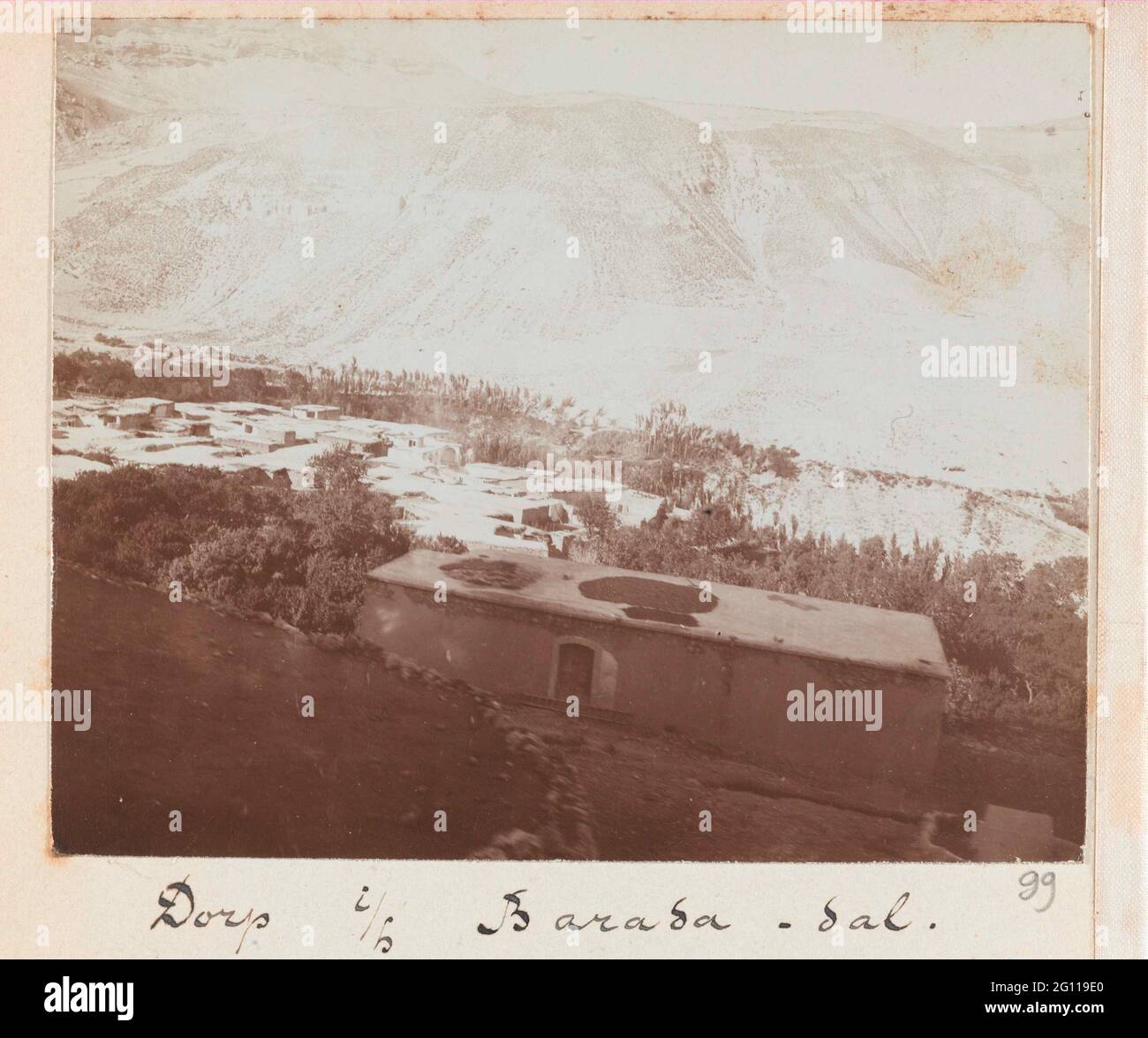 Ein Dorf im Tal des Barada Flusses, Syrien; Dorf I / H Barada dal. Stockfoto