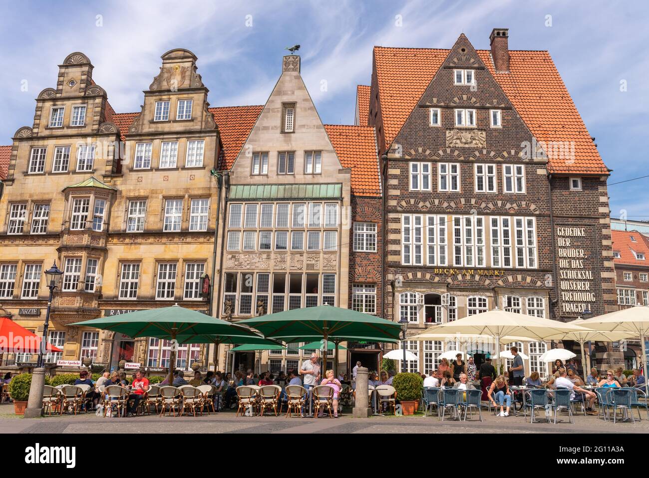 bremen-deutschland-01-mai-2021-malerische-historische-stra-en-und