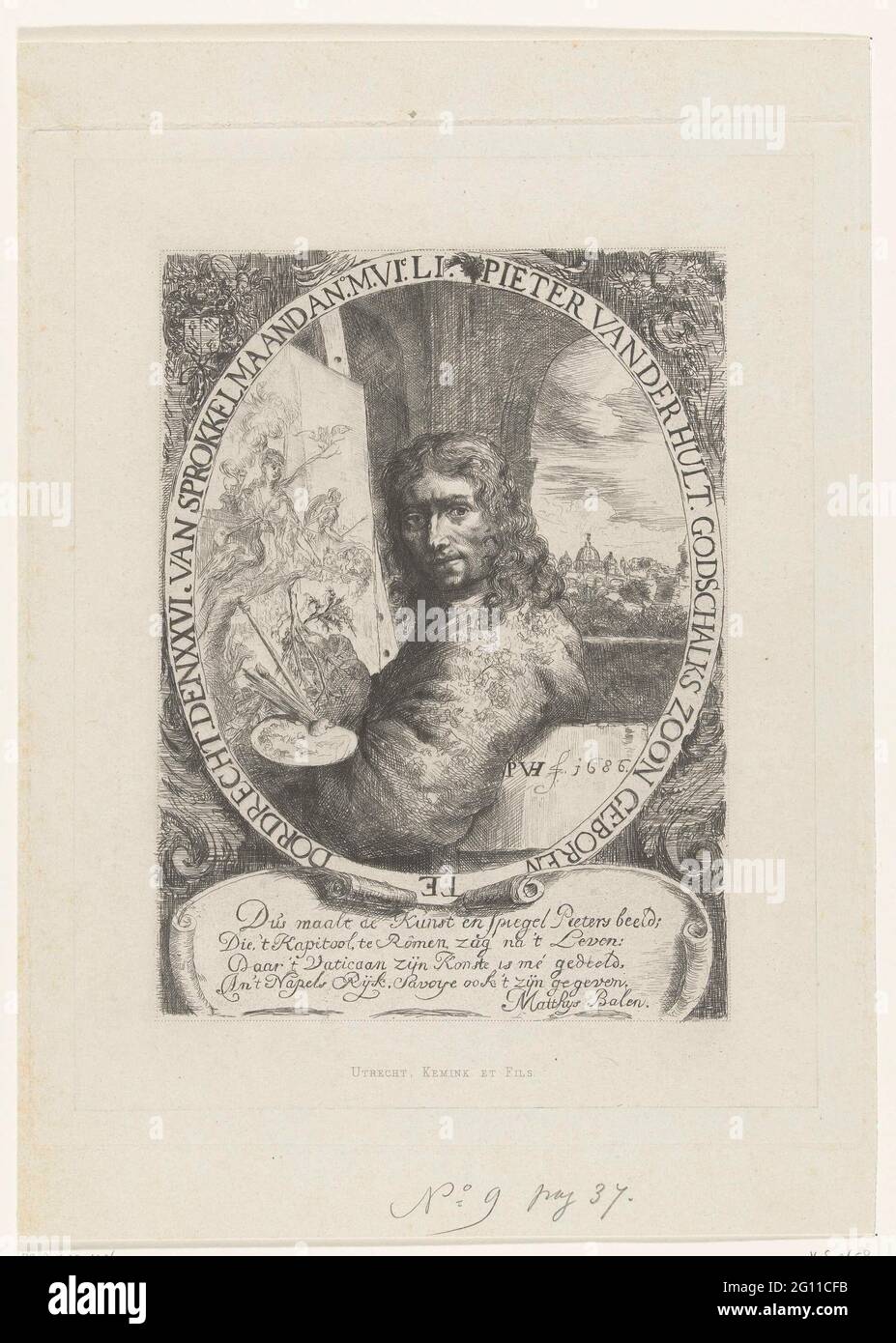 Porträt von Pieter van der Hulst. Stockfoto