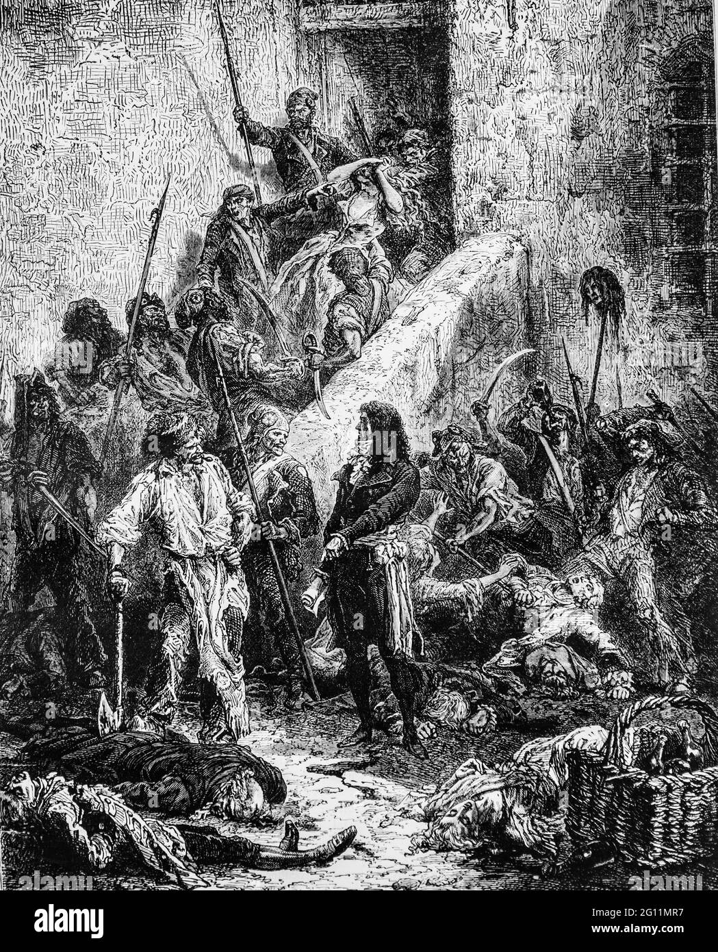 Sous la terreur ,l'univers illustre 1882,editeur librairie nouvelle Stockfoto