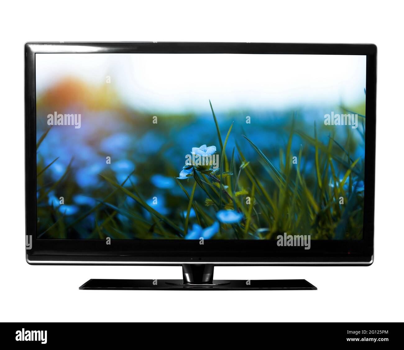 Nahaufnahme des TV-Monitors mit dem Bild Stockfoto