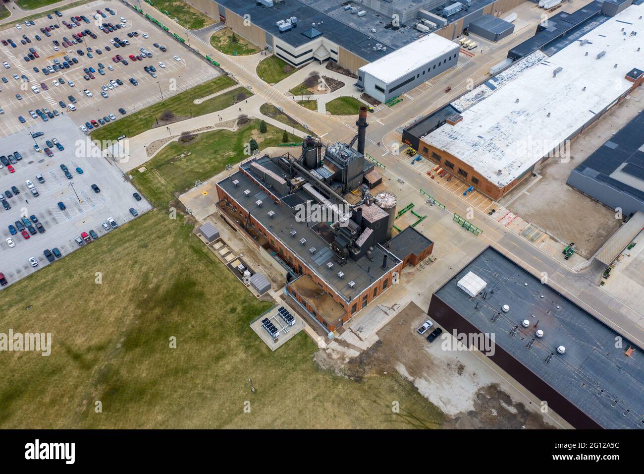John Deere Harvester Works and Vistor Center, East Moline, Illinois Stockfoto