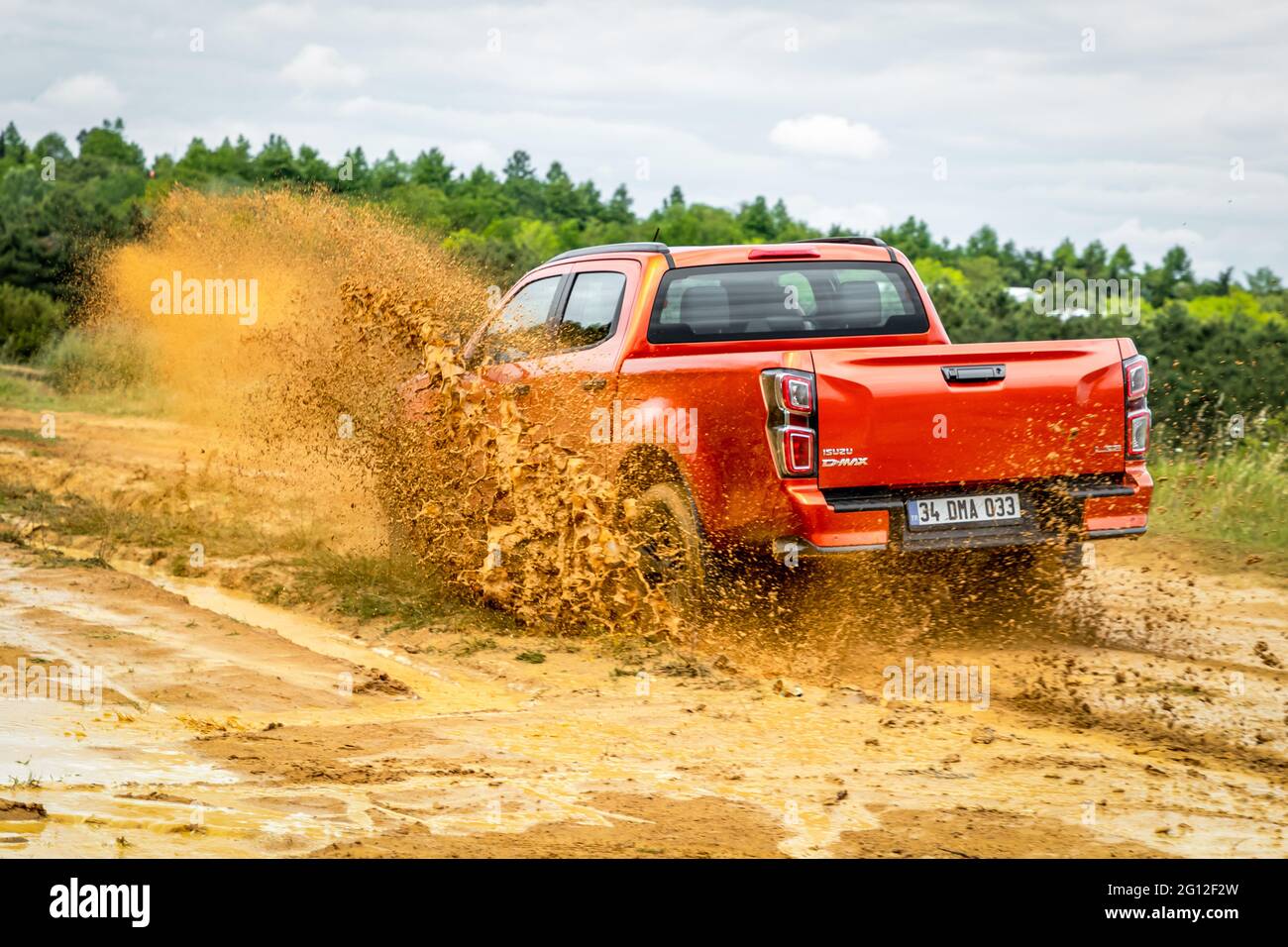 Isuzu D-Max ist ein Pickup-Truck, der seit 2002 von Isuzu Motors hergestellt wird. Stockfoto