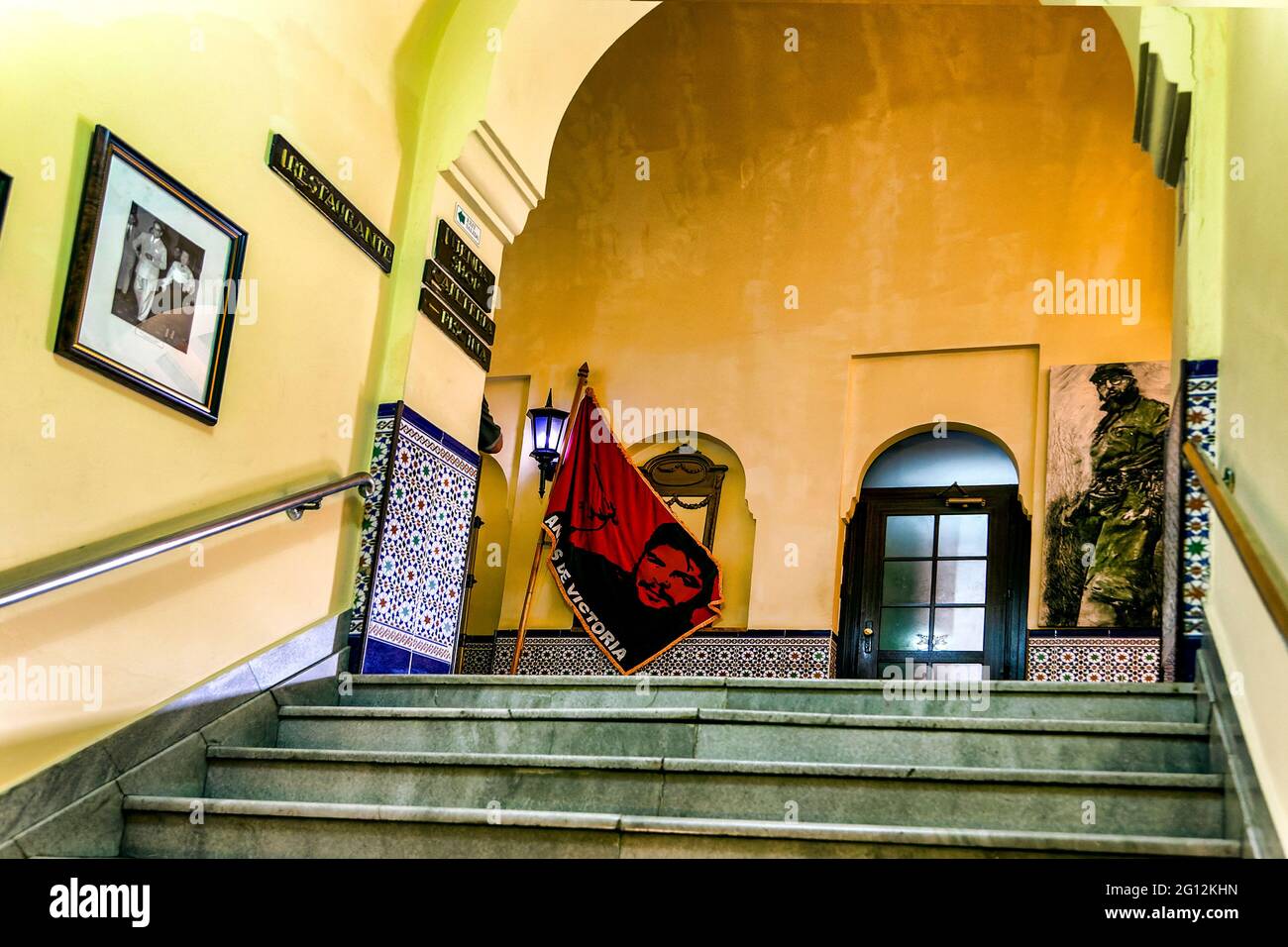 Innentreppe im Hotel National de Cuba, Havanna Stockfoto