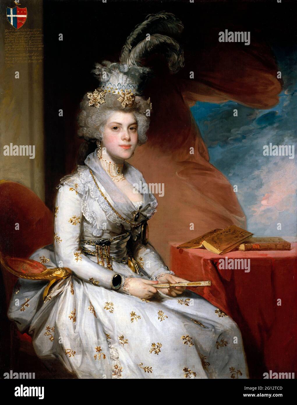 Matilda Stoughton de Jaudenes von Gilbert Stuart (1755-1828), Öl auf Leinwand, 1794 Stockfoto
