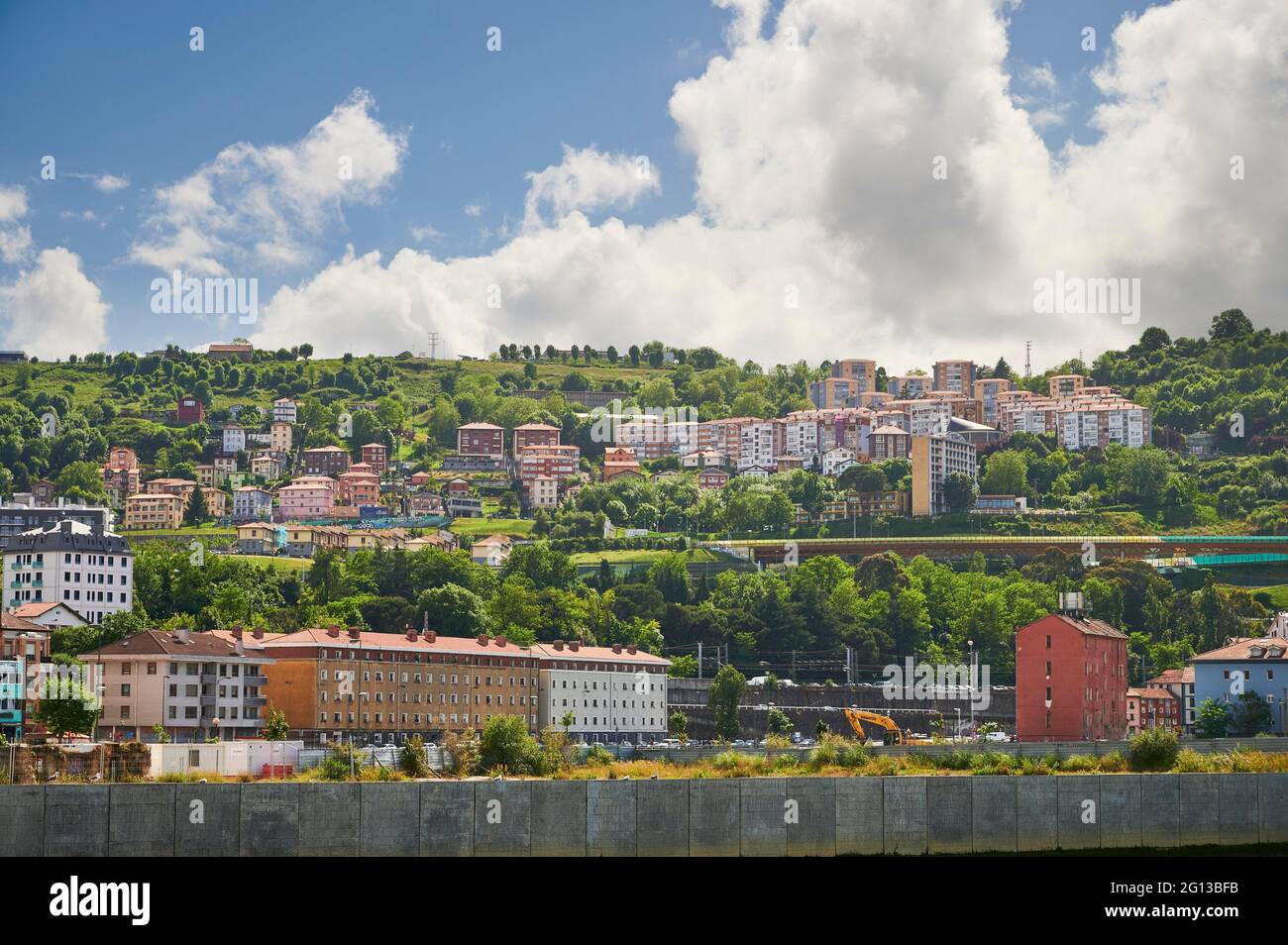 Blick auf Bilbao Viertel Altamira, Bilbao, Biskaya, Baskenland, Euskadi, Euskal Herria, Spanien, Europa. Stockfoto