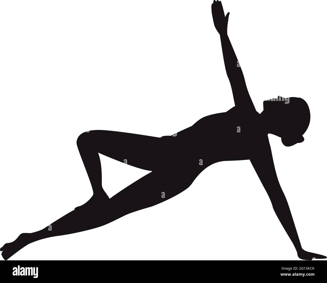 Yoga-Haltung im Unterarm Stock Vektor