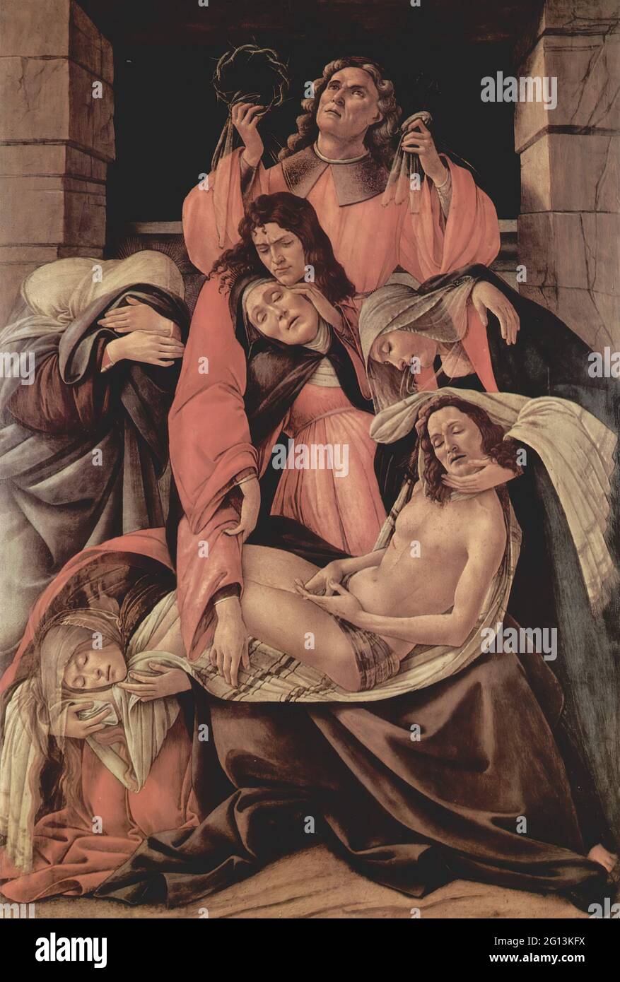 Sandro Botticelli - Klage über den toten Christus 1490 Stockfoto