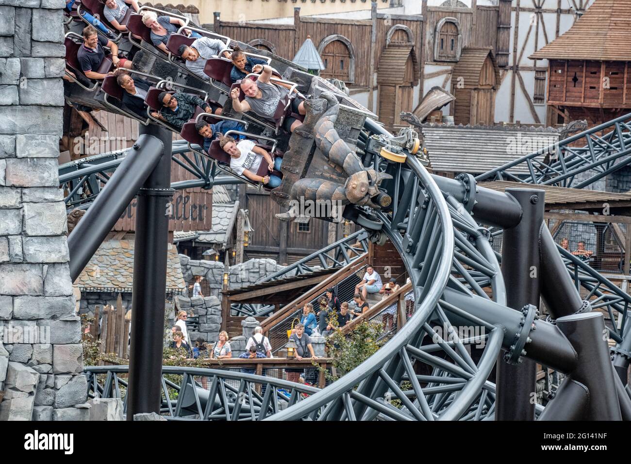 Taron Rapids und Fear and Force zusammen mit Chipas Hochwertige DLSR Professional Grade Images des themenparks phantasialand Stockfoto