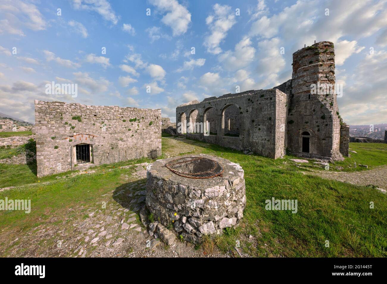 Historische Burg Rozafa in Shkodra, Albanien Stockfoto