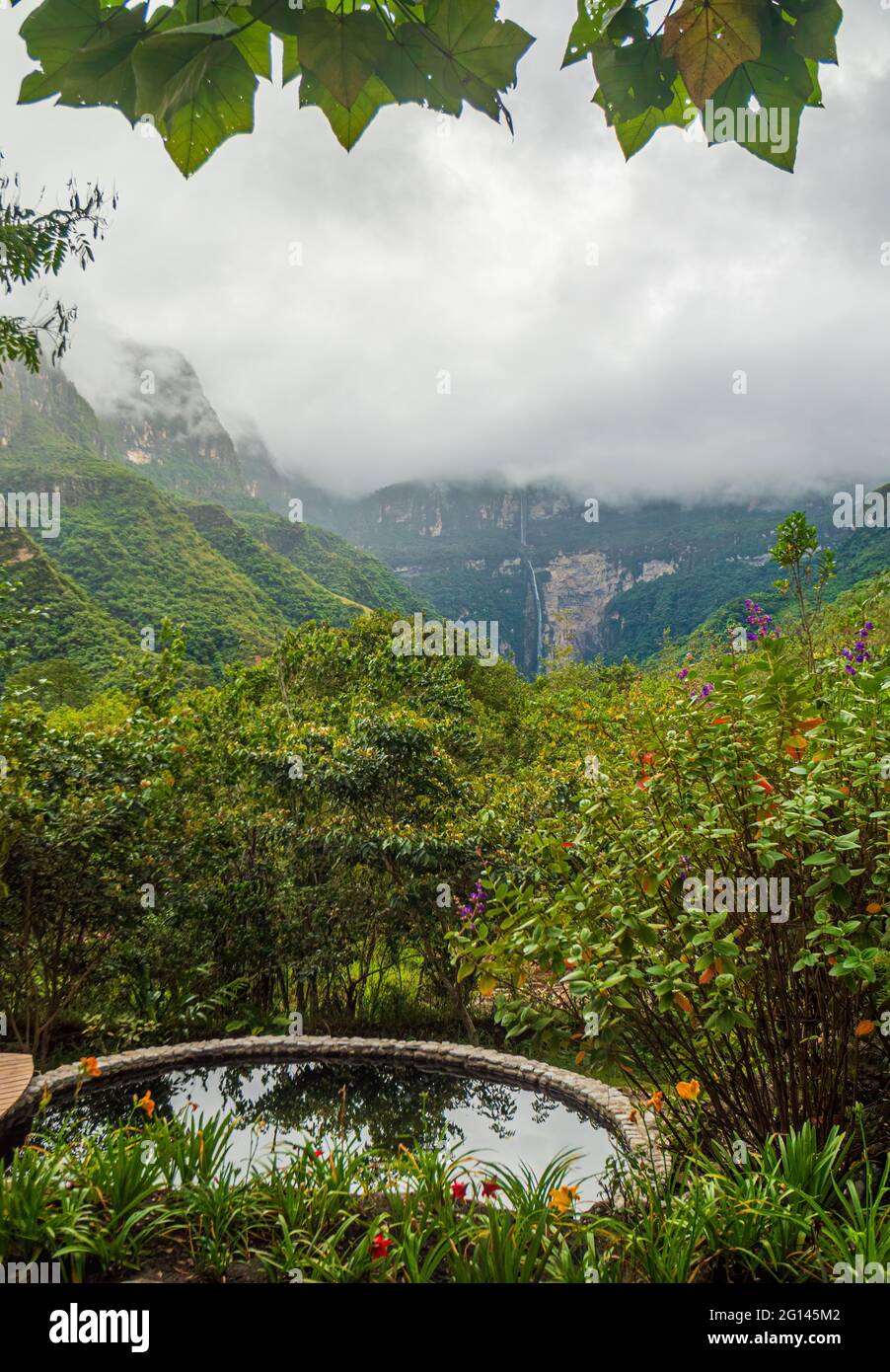 Catarata de Gocta, einer der höchsten Wasserfälle der Welt Stockfoto