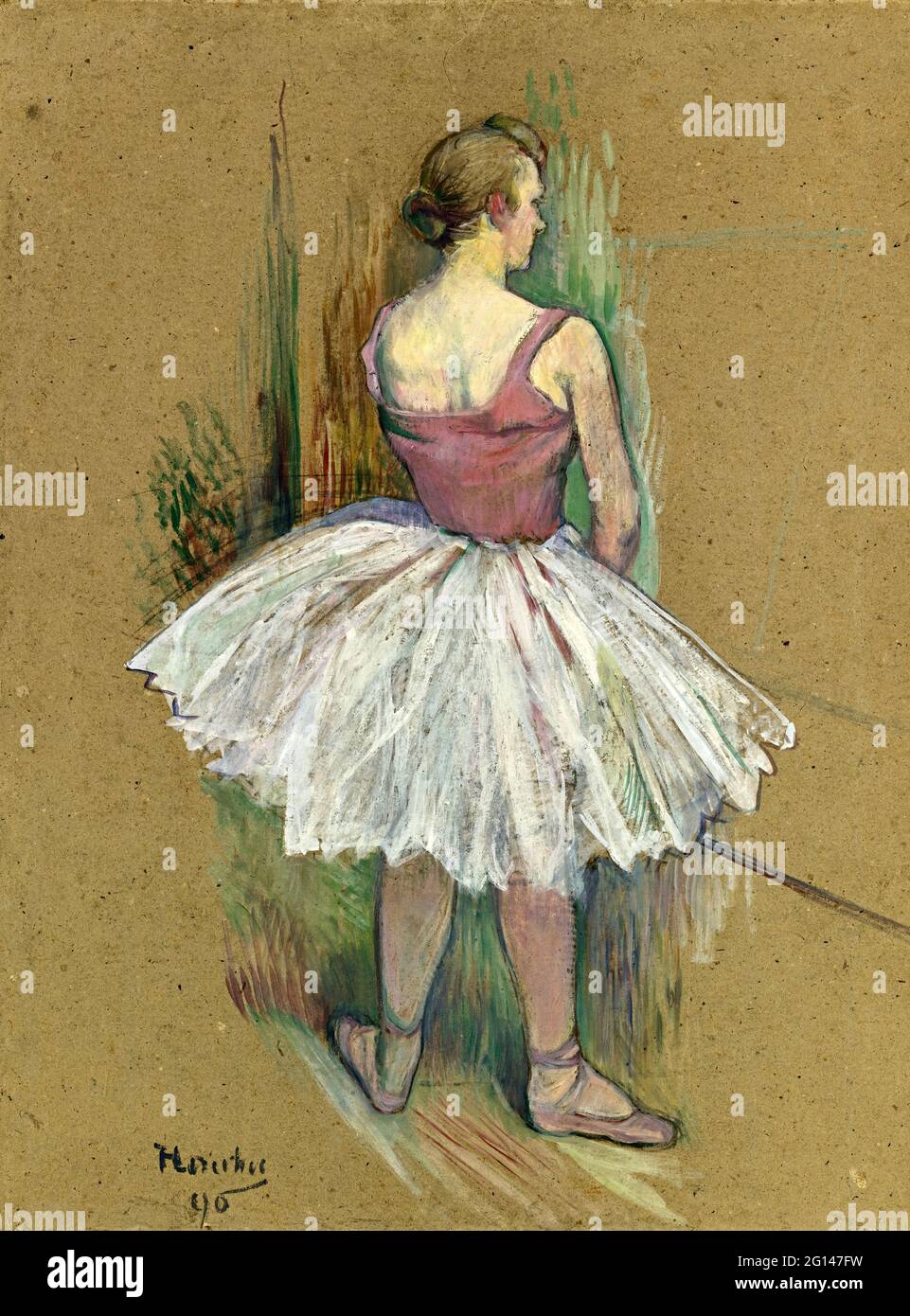 Toulouse-Lautrec - Danseuse En Pied Vue De Dos Stockfoto
