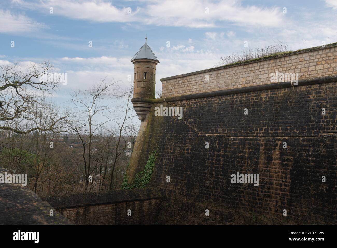 Fort Obergrunewald - Luxemburg-Stadt, Luxemburg Stockfoto