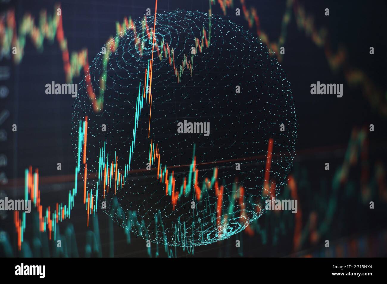 Nachhaltige Portfolio Management, langfristige Wealth Management mit risikostreuung Konzept. Stockfoto