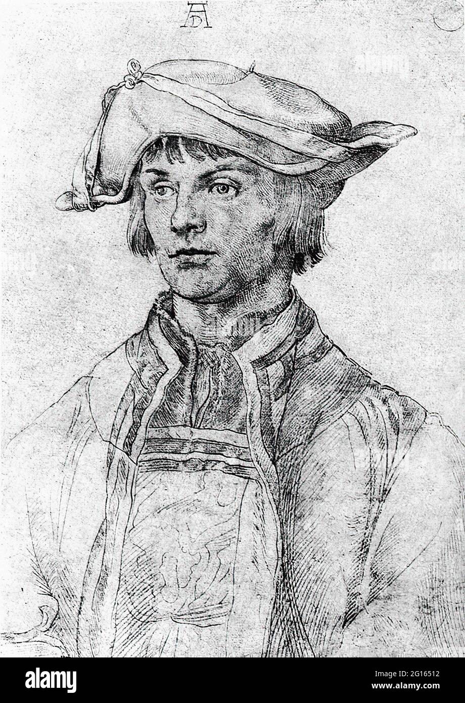 Albrecht Dürer - Porträt Lucas Van Leyden 1526 Stockfoto
