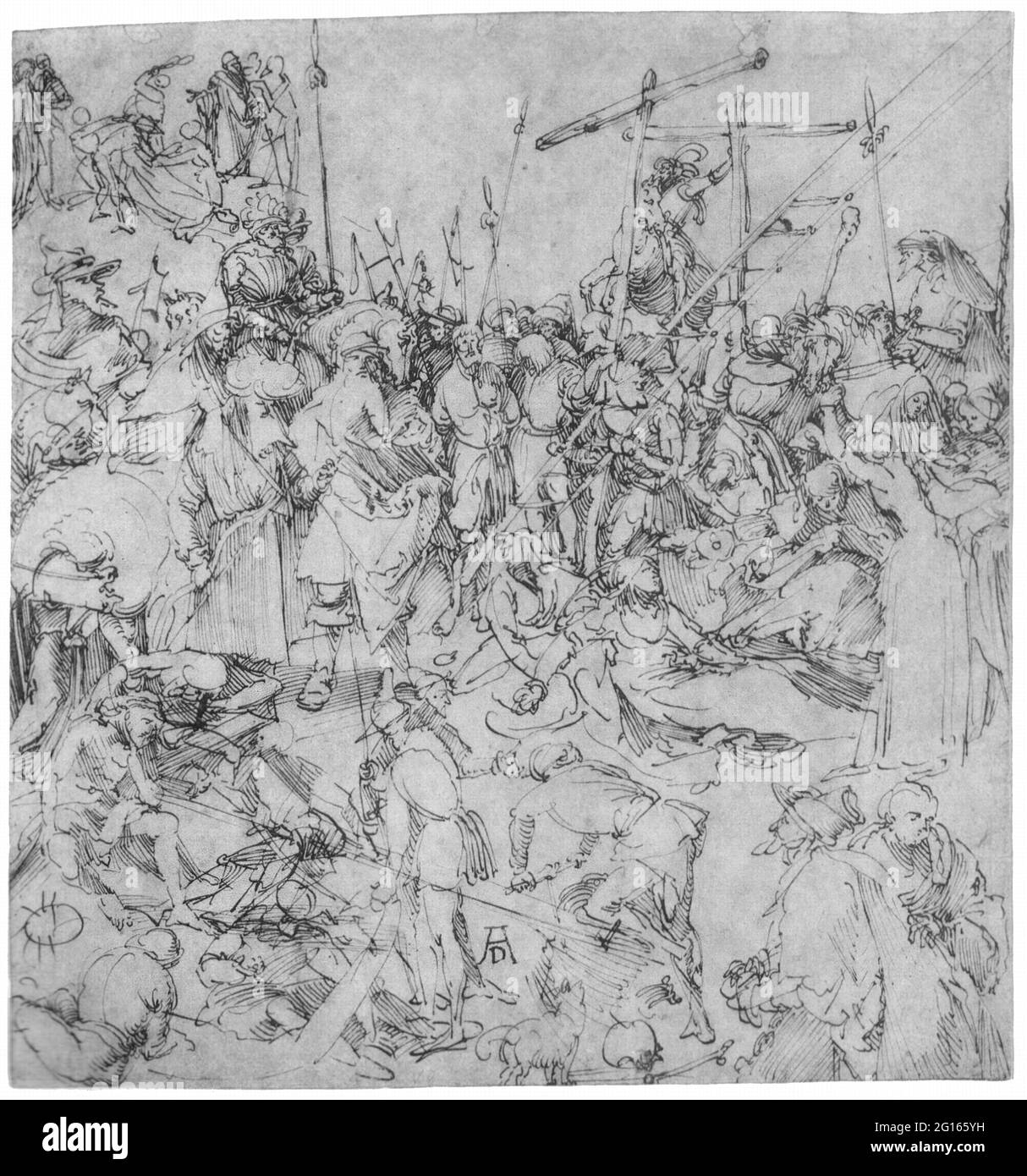 Albrecht Dürer - Studien Kalvarienberg Stockfoto