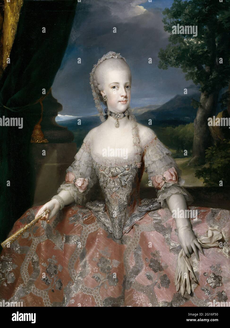 Anton Raphael Mengs - Maria Carolina von Habsburg Lothringen Königin von Neapel Stockfoto