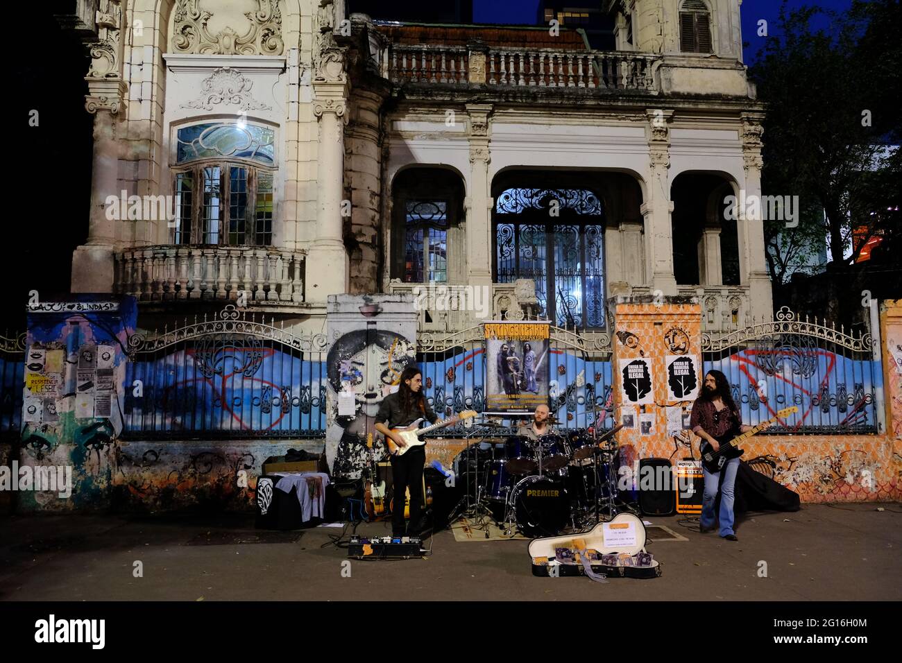 Brasilien Sao Paulo - Stringbreaker und Stuffbreaker Straßenmusiker Stockfoto