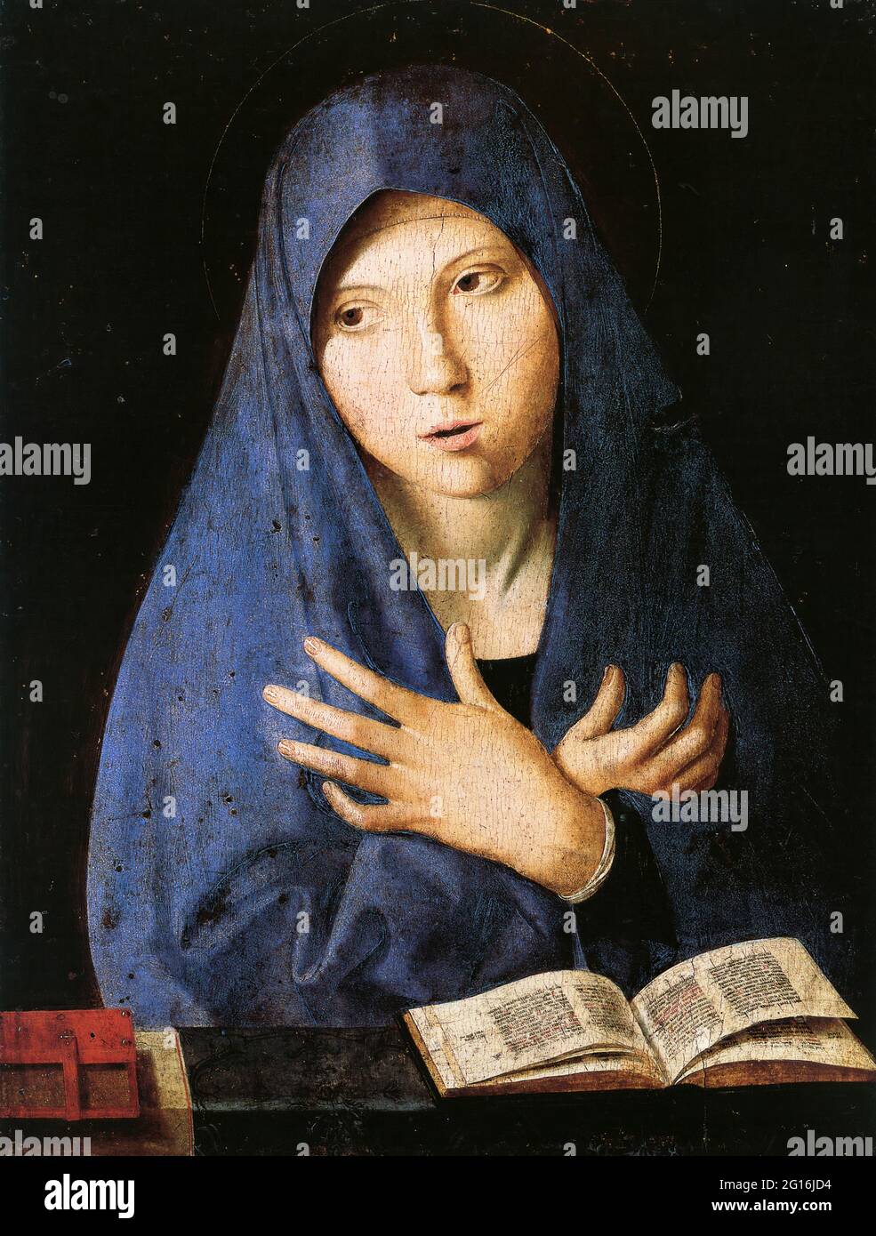 Antonello Da Messina - die Jungfrau der Verkündigung Stockfoto