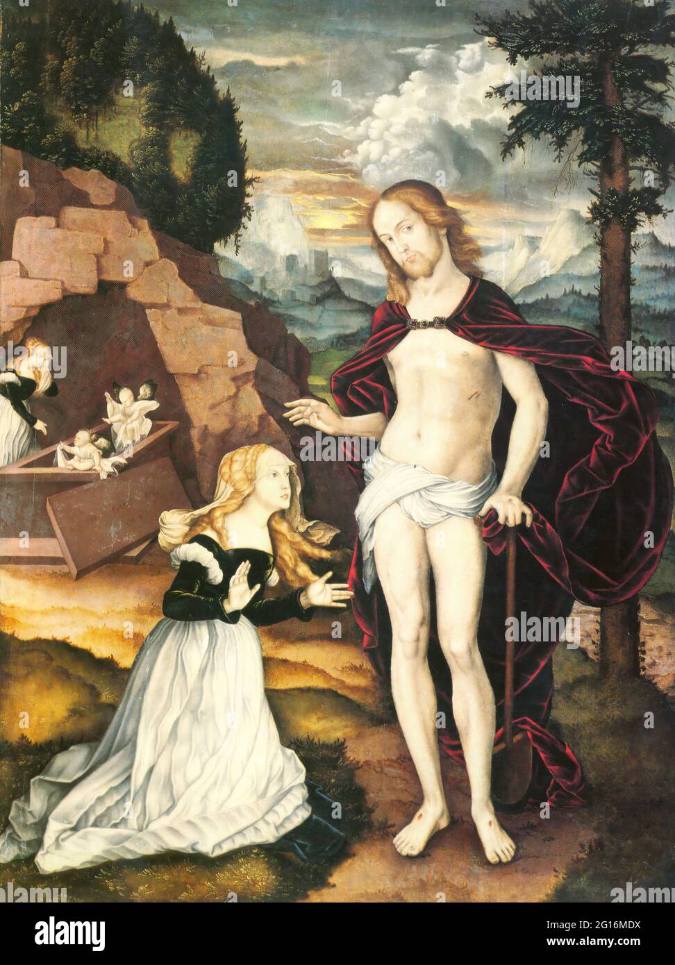baldung christ as Gardener noli me tangere 1539 Stockfoto