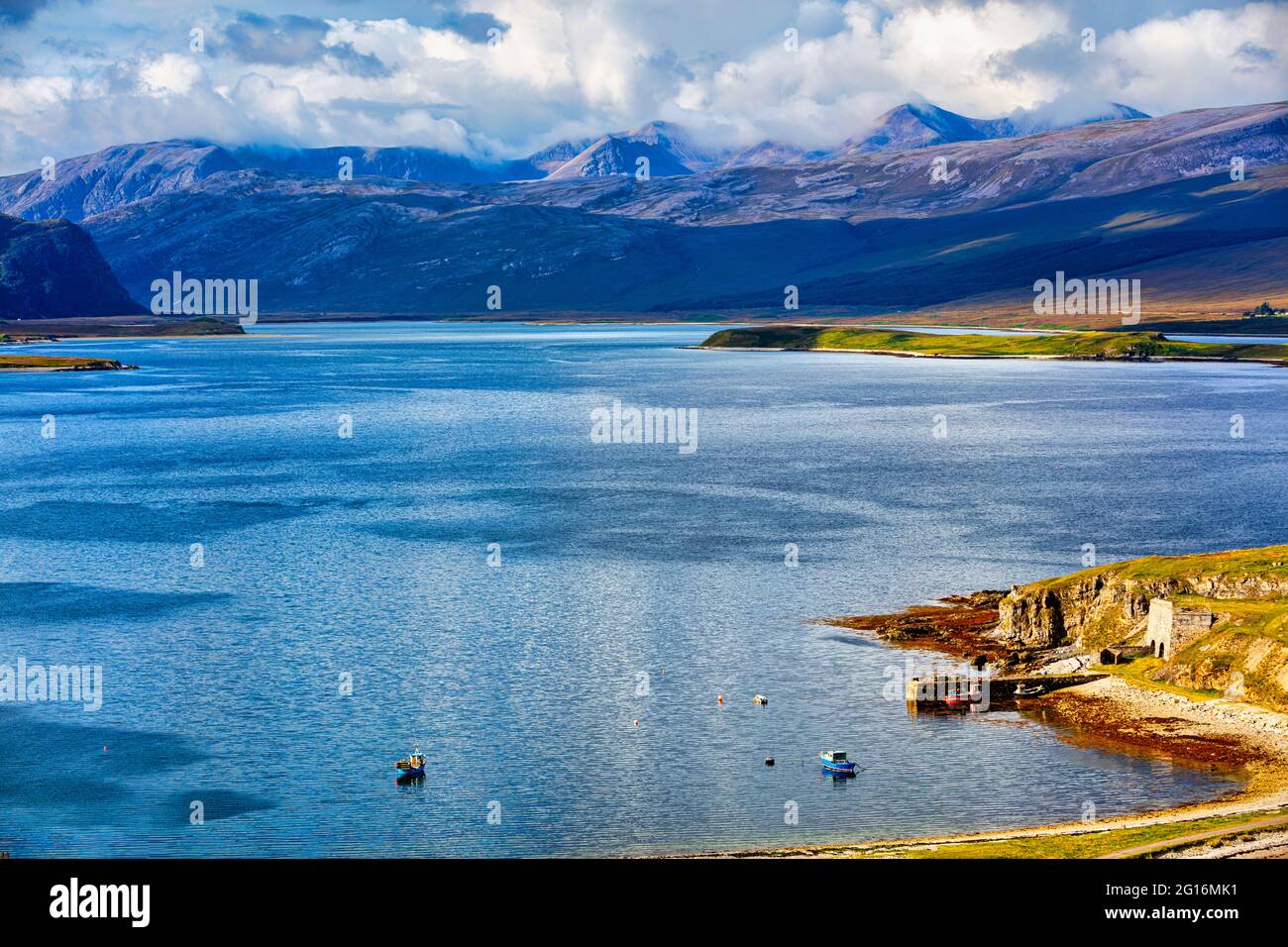 Loch A' Chàirn Bhàin, Assynt, nördlich von Ullapool, an der malerischen Nordküste 500, Sutherland, Schottland Stockfoto