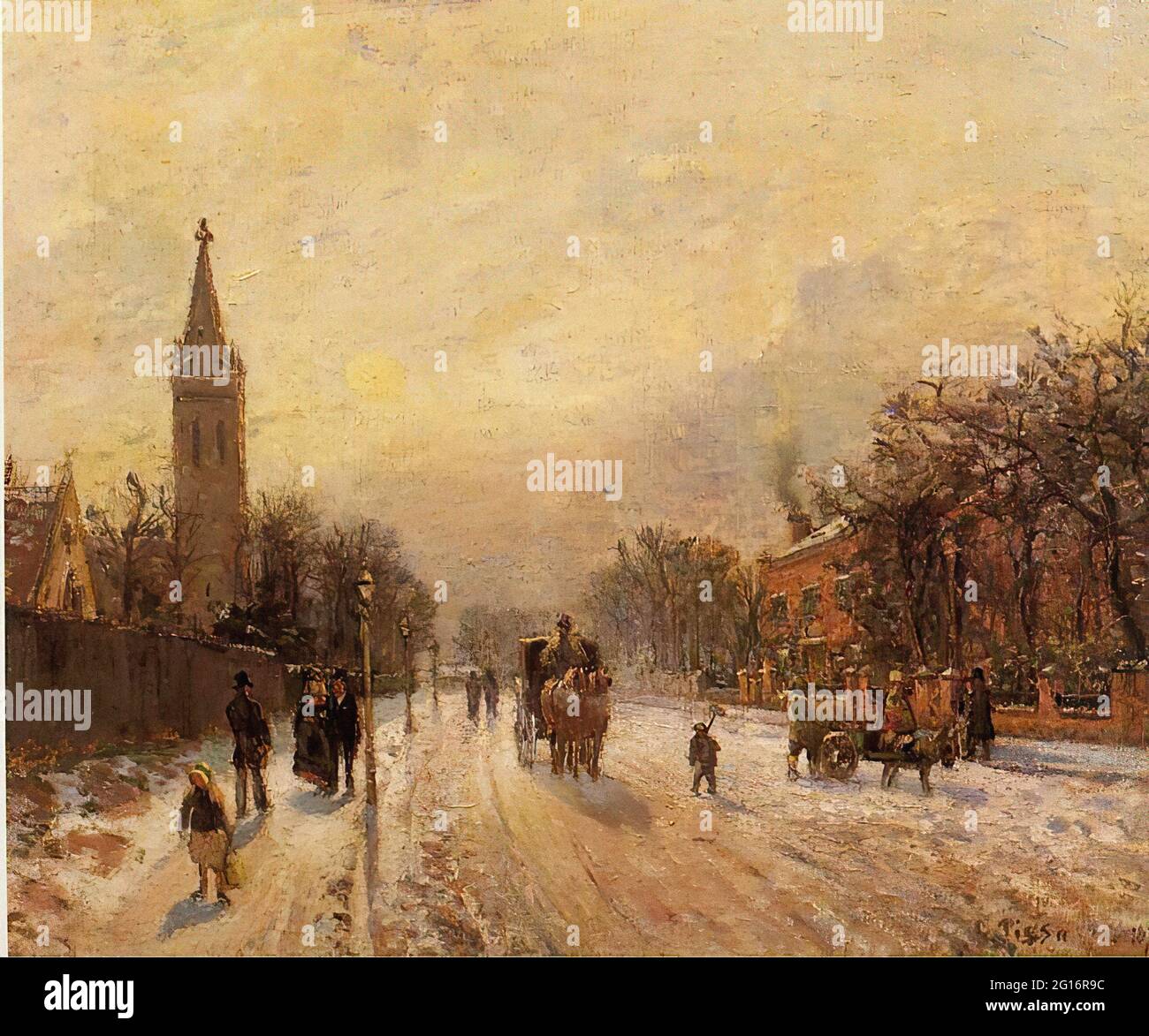 Camille Pissarro - Allerheiligen-Kirche Oberes Norwood 1871 Stockfoto