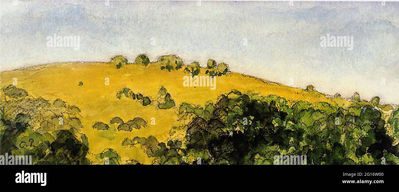 Camille Pissarro - Landschaft 3 Stockfoto