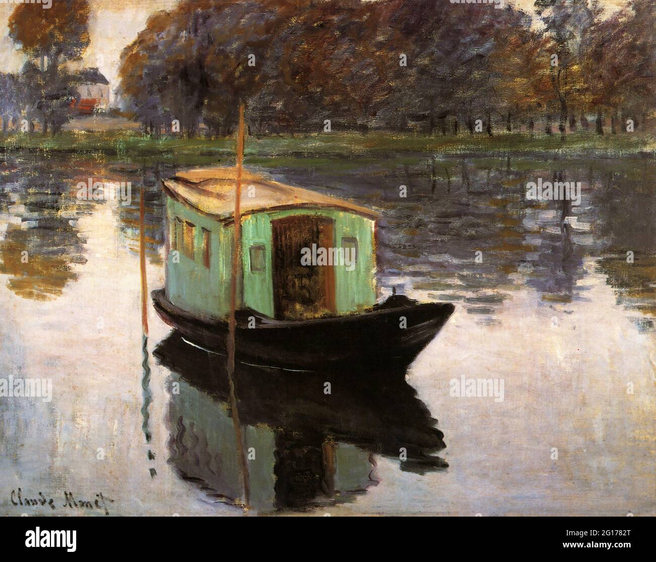 Claude Monet - Monets Studio Boat Stockfoto