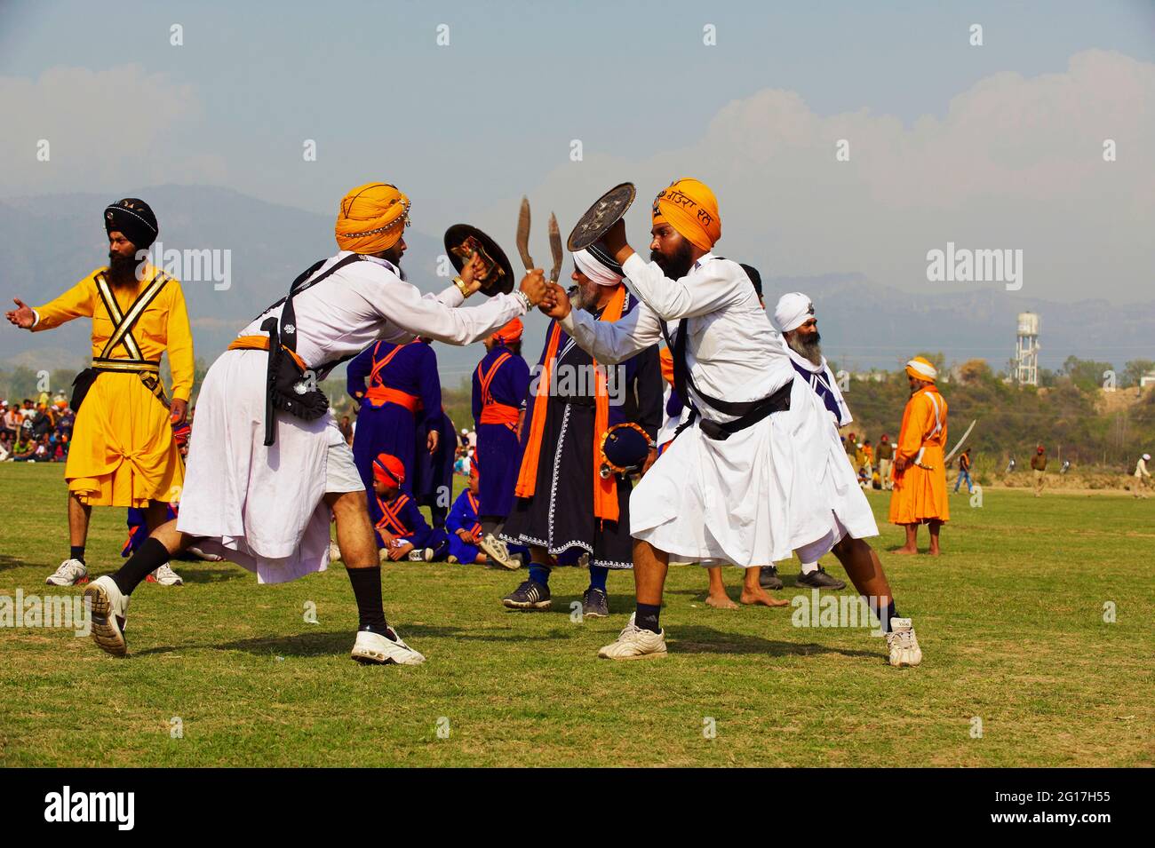 Indien, Punjab, Anandpur Sahib, Hola Mohalla Festival der Sikh-Gemeinschaft Stockfoto