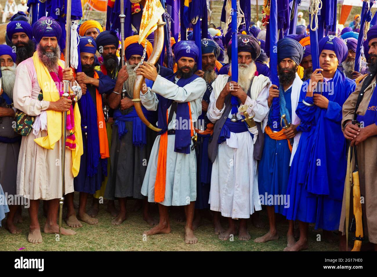 Indien, Punjab, Anandpur Sahib, Hola Mohalla Festival der Sikh-Gemeinschaft Stockfoto