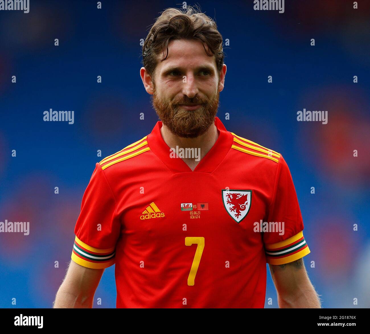Cardiff, Wales, 5. Juni 2021. Joe Allen aus Wales während des Internationalen Fußballfreundschaftsspiel im Cardiff City Stadium, Cardiff. Bildnachweis sollte lauten: Darren Staples / Sportimage Stockfoto