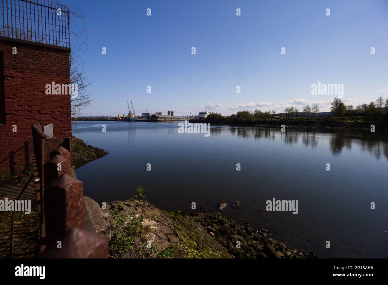 Der Fluss Clyde Stockfoto