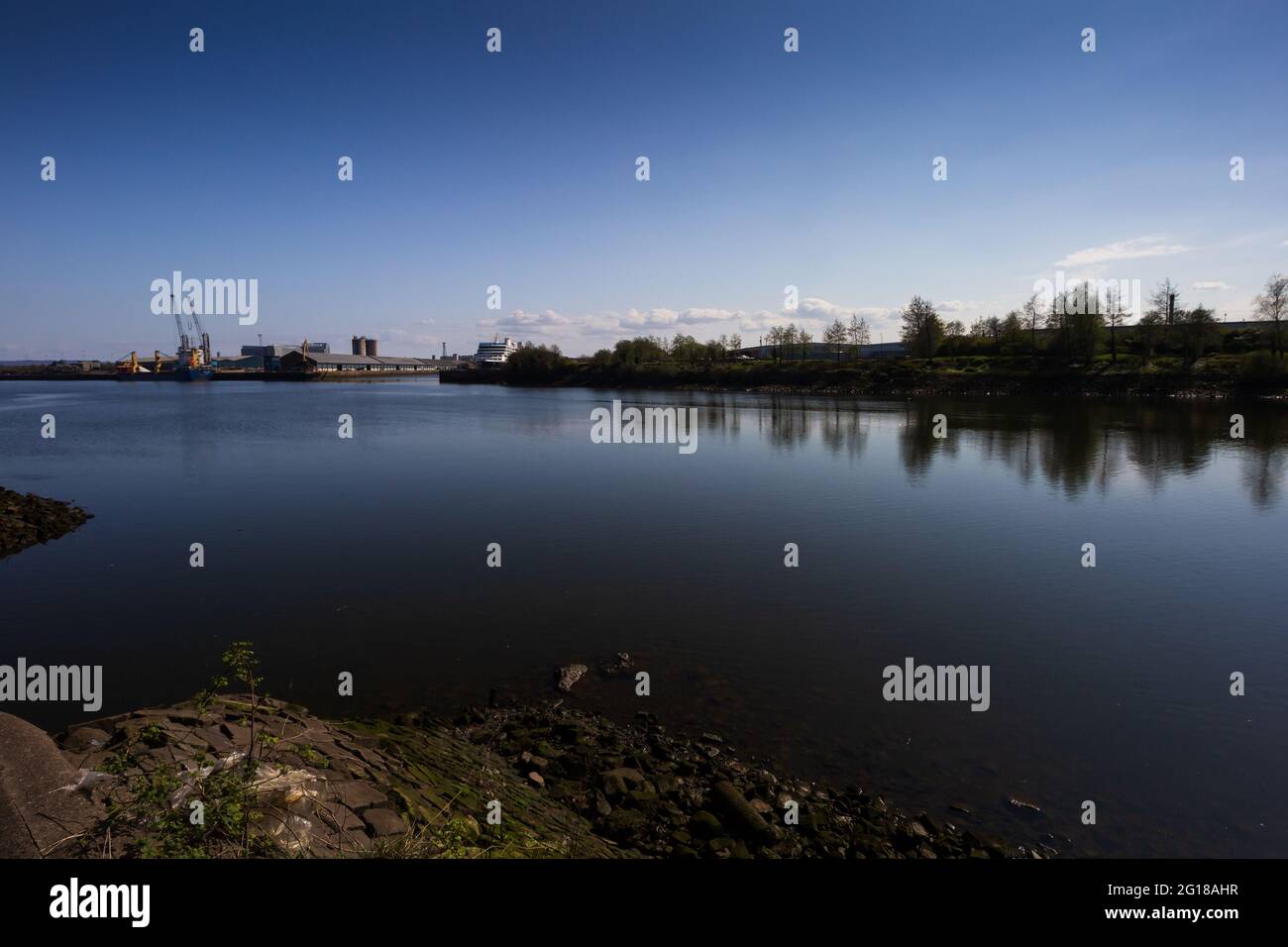 Der Fluss Clyde Stockfoto