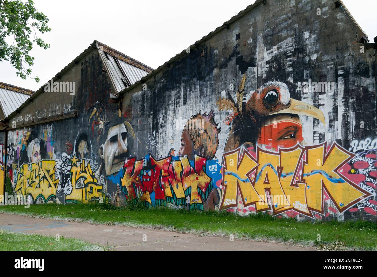 Street Art in Redon, Bretagne Stockfoto
