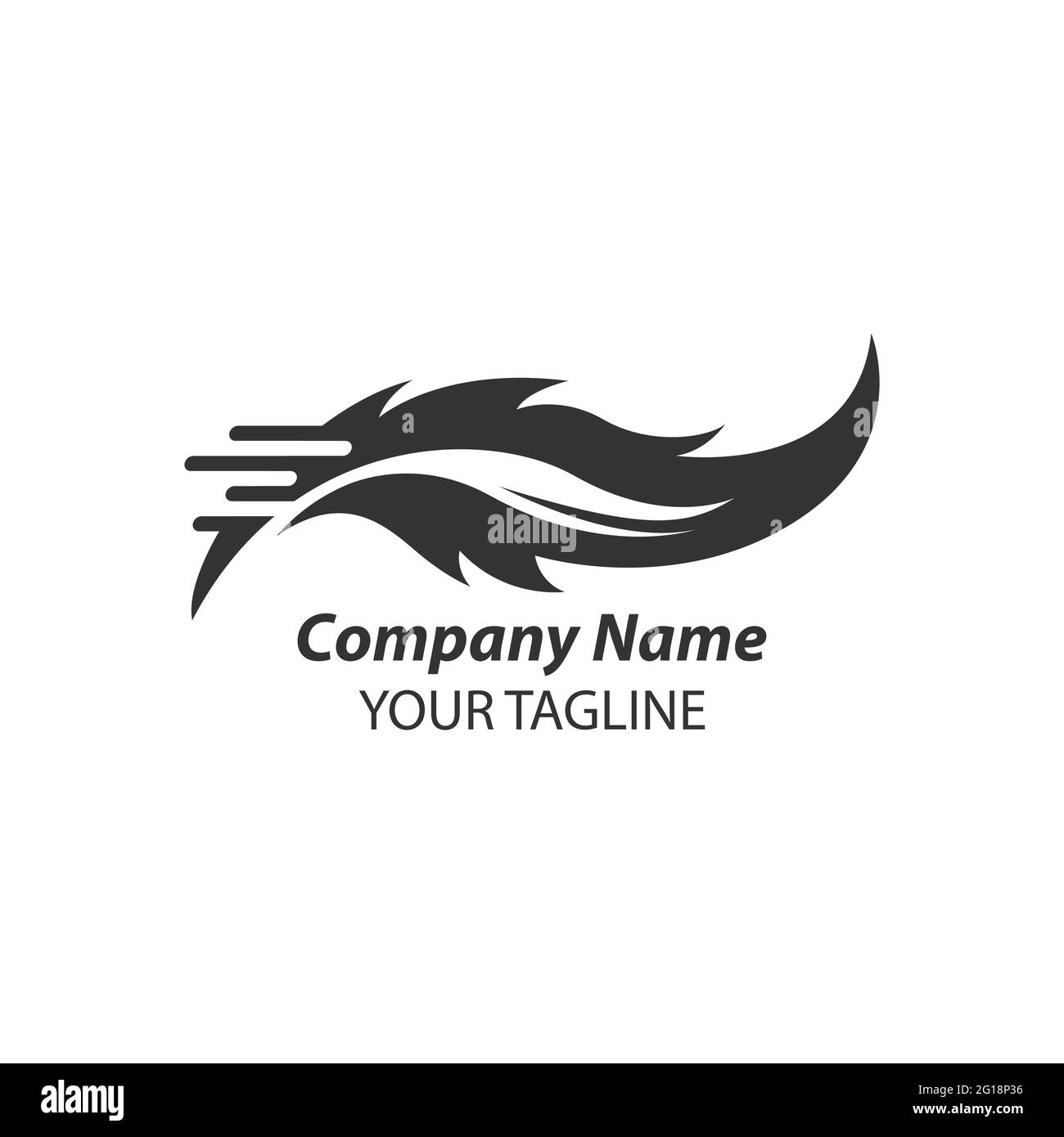 Feder schwarzes Logo Symbol Design Vektor Illustration Symbol.EPS 10 Stock Vektor