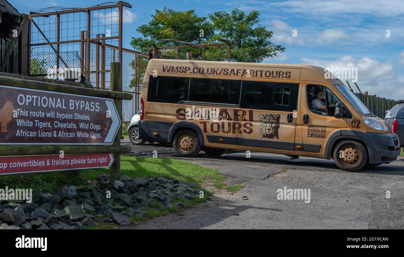 West Midlands Safari Park Theme Park Birmingham England Großbritannien Stockfoto