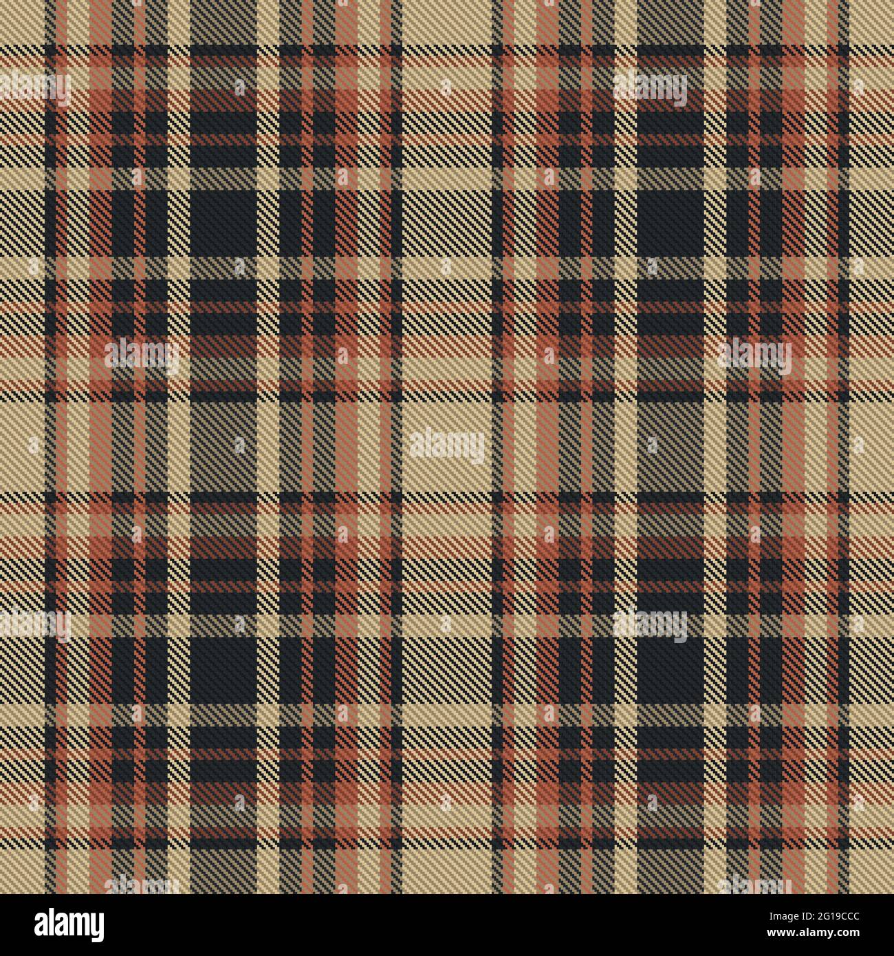 Karo-Muster nahtlos. Karierung der Stoffstruktur. Streifen quadratischen Hintergrund. Vektor Textil-Design Tartan. Stock Vektor