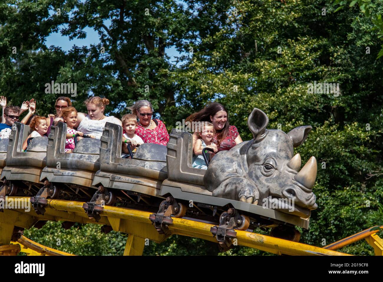 West Midlands Safari Park Theme Park Birmingham England Großbritannien Stockfoto