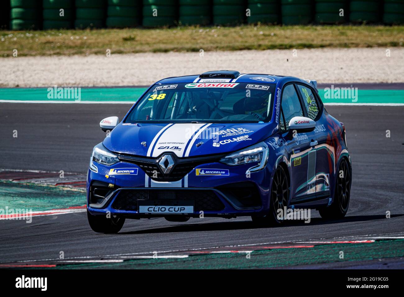 38 ALCIDI Alessio (ITA), CAAL Racing, RENAULT CLIO CUP EUROPE, Aktion während der 5. Runde des Clio Cup Europe 2021, vom 04. Bis 06. Juni 2021 auf dem Misano World Circuit Marco Simoncelli, in Misano, Italien - Foto Grégory Lenormand / DPPI Stockfoto