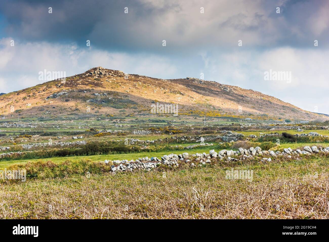 Zennor Hill in West Penwith in Cornwall. Stockfoto