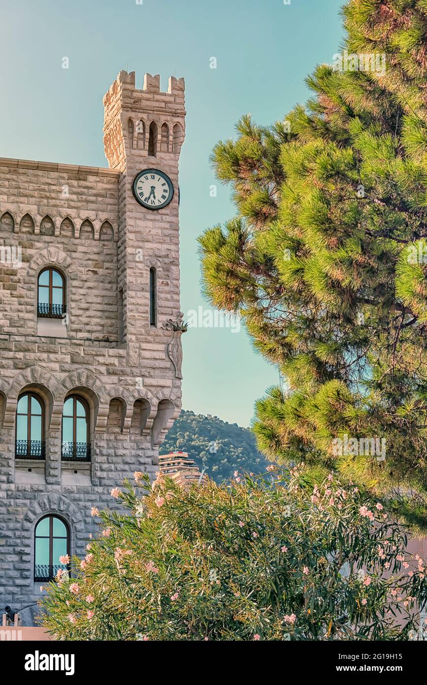 Fürstentum Monaco an der französischen Riviera Stockfoto