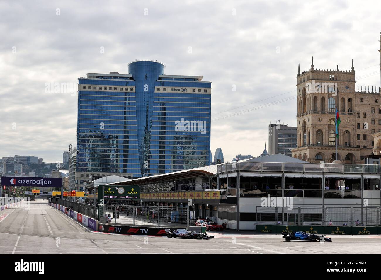 Baku, Aserbaidschan. Juni 2021. Nichola Latifi (CDN) Williams Racing FW43B. 06.06.2021. Formel-1-Weltmeisterschaft, Rd 6, Großer Preis Von Aserbaidschan, Baku Street Circuit, Aserbaidschan, Wettkampftag. Bildnachweis sollte lauten: XPB/Press Association Images. Quelle: XPB Images Ltd/Alamy Live News Stockfoto