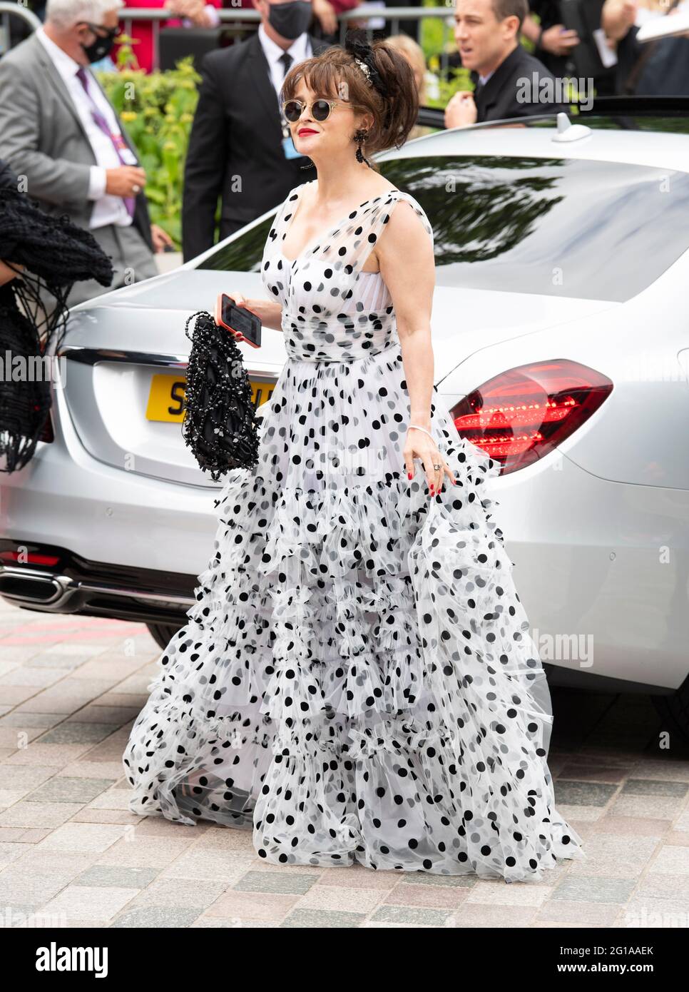 London, Großbritannien. Juni 2021. Helena Bonham Carter bei der Ankunft bei den BAFTA TV Awards, BBC Television Centre, London. Quelle: Doug Peters/Alamy Live News Stockfoto