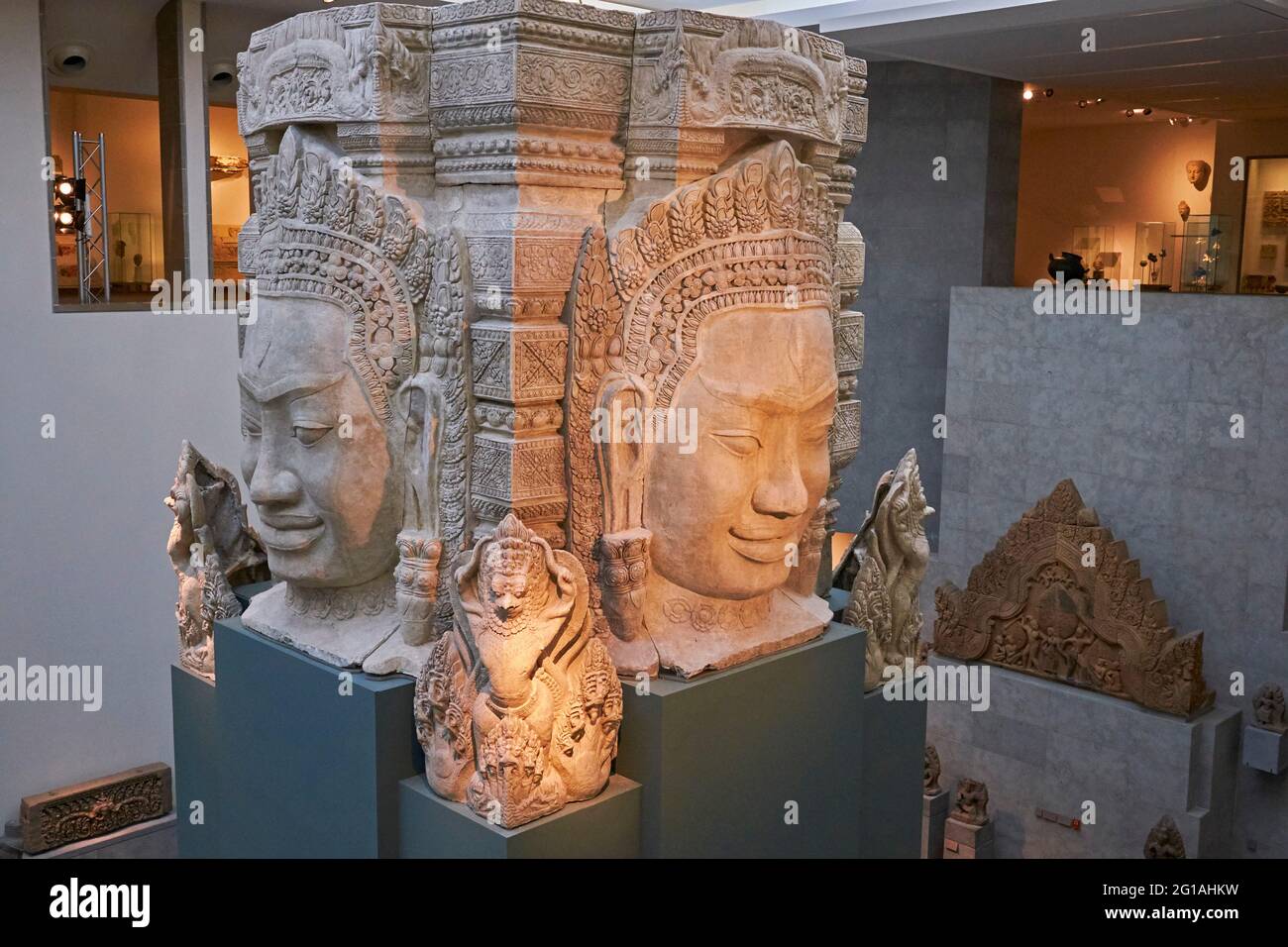 Frankreich, Paris, Guimet-Museum, Angkor-Raum Stockfoto