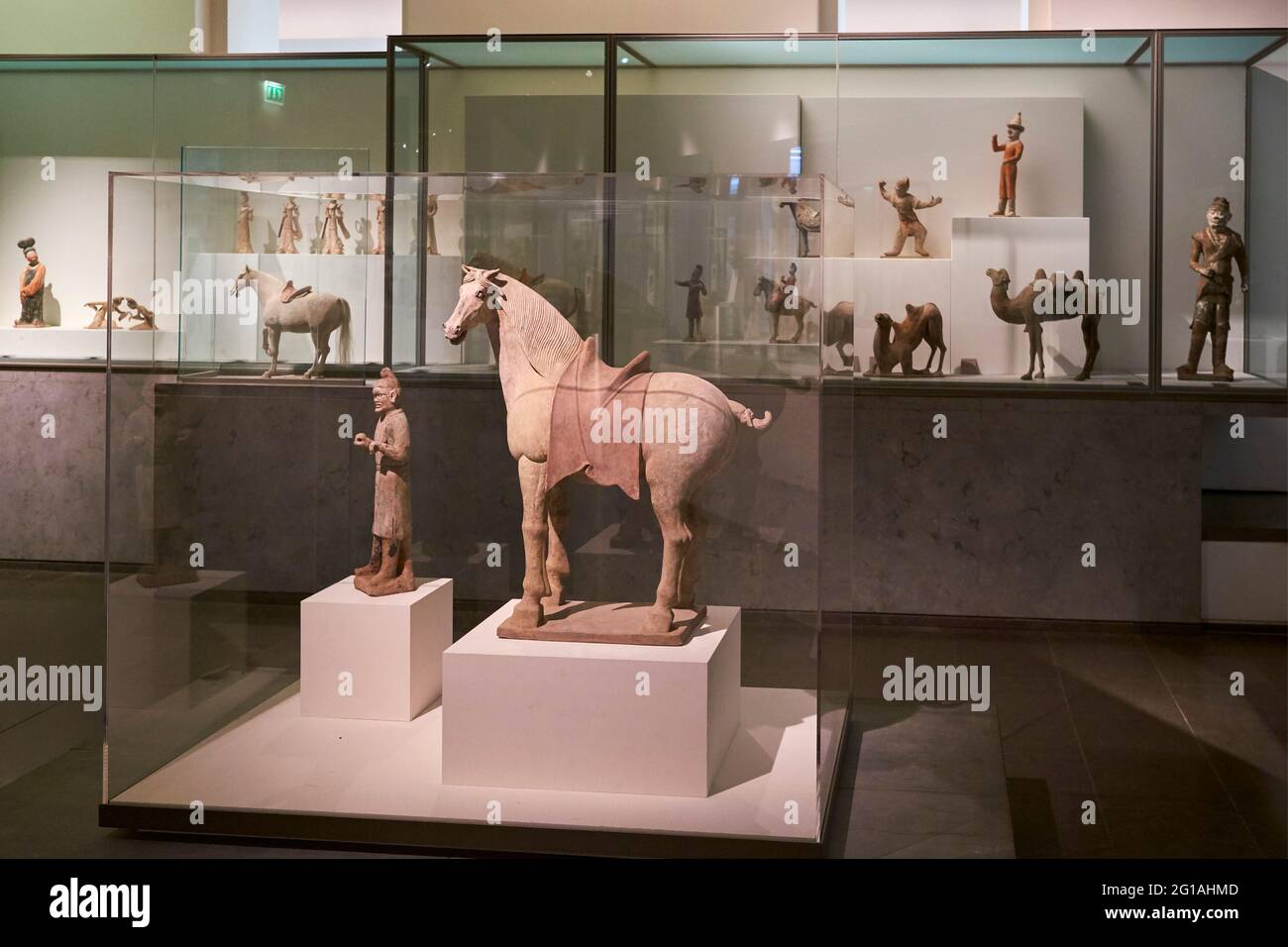 Frankreich, Paris, Guimet Museum, Tang Periode Raum Stockfoto