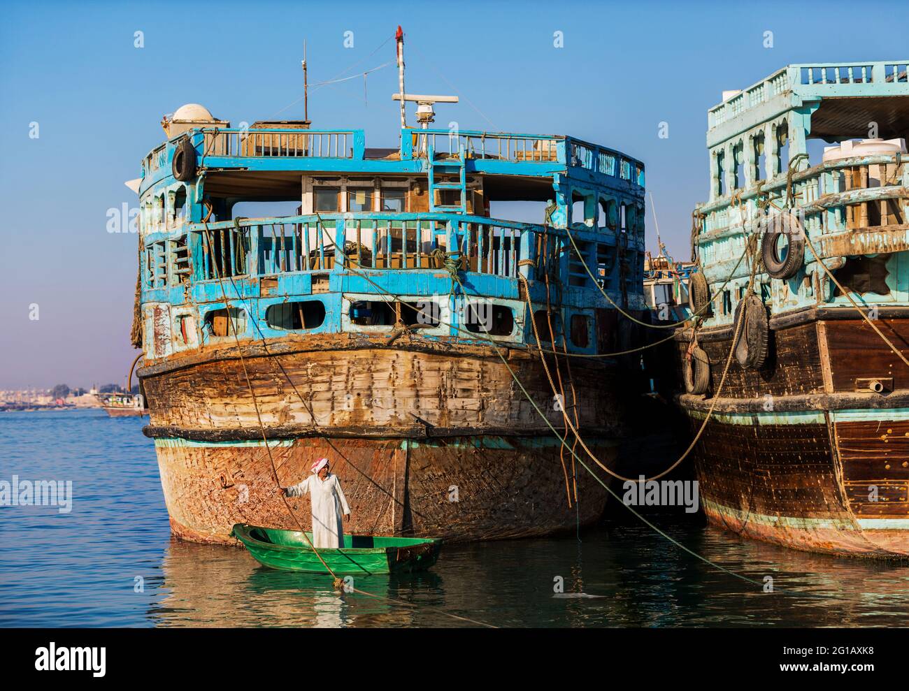 Die Stadt Bandar-e Kong ist eine historische Hafenstadt in der Nähe von Bandar Lengeh in der Provinz Hormozgan im südlichen Iran, direkt am Persischen Golf. Stockfoto